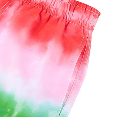 Unicomidea Boys Swim Trunks Tie Dye Pink Beach Short Kids Boxer Brief Bathing Suit Big Boy's Summer Swimming Shorts With Compression Liner Swimwear Size 8 #TOP7
