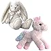 Dragon Drew Unicorn and Bunny Stuffed Animals - 2 Soft Plush Animal Toys for Baby, Toddler and Kids - Cute and Cuddly Friends for Boy or Girl - Great Gift for Easter, Christmas, Birthday