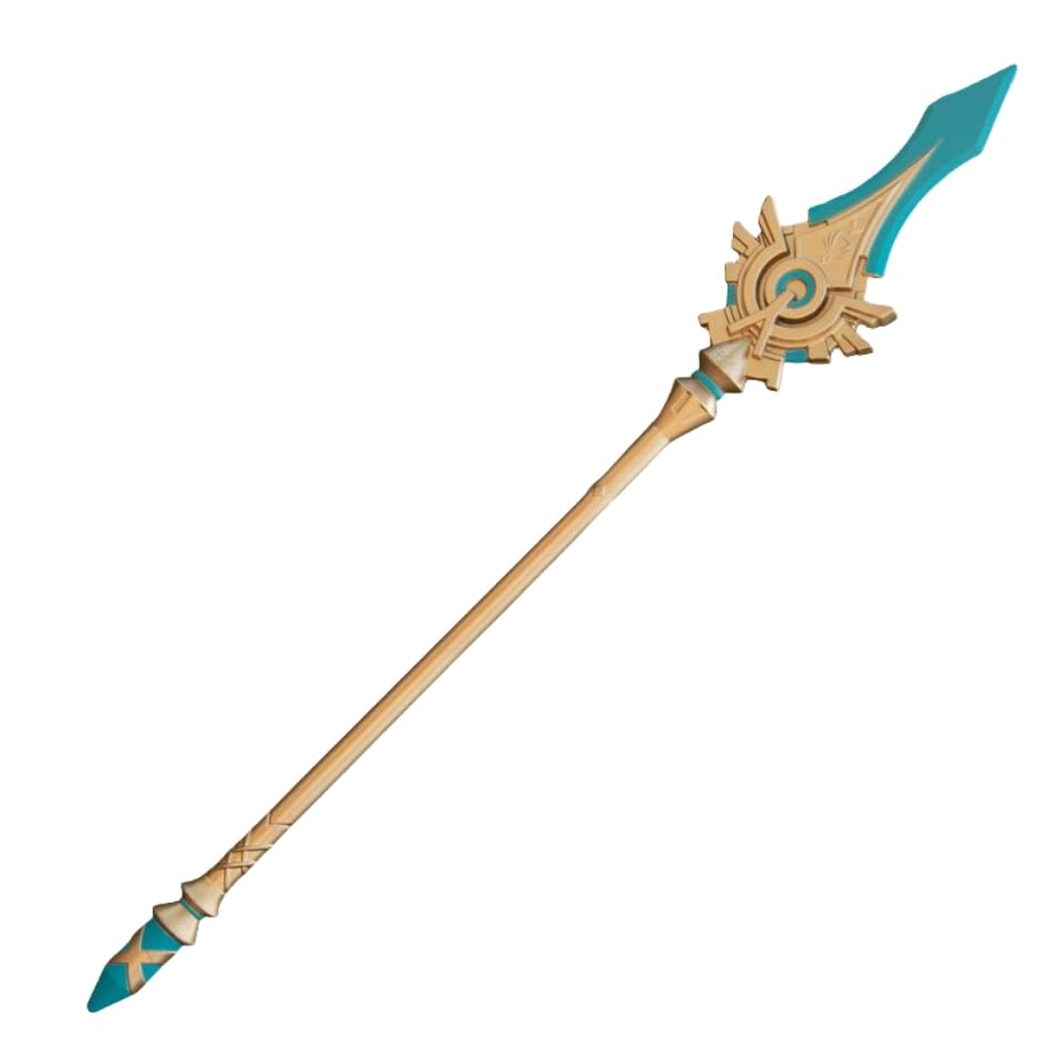 damdos Halloween Prop 40 Inch Genshin Impact Cosplay Sword Sun Bird Sword Raiden Shogun Mistsplitter Reforged Weapon (Skyward Spine)