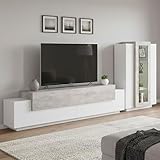 CARACTÉRISTIQUES TECHNIQUES : Fabriqué entièrement en stratifié et verre, il résiste aux chocs et aux rayures, et est durable dans le temps - Nettoyage rapide et facile grâce au matériau qui le compose - Livré démonté avec kit et livret d'instructions de montage - Soin et attention particulière à 'emballage, résistant et adapté au transport - Dimensions en cm : 290x45h121