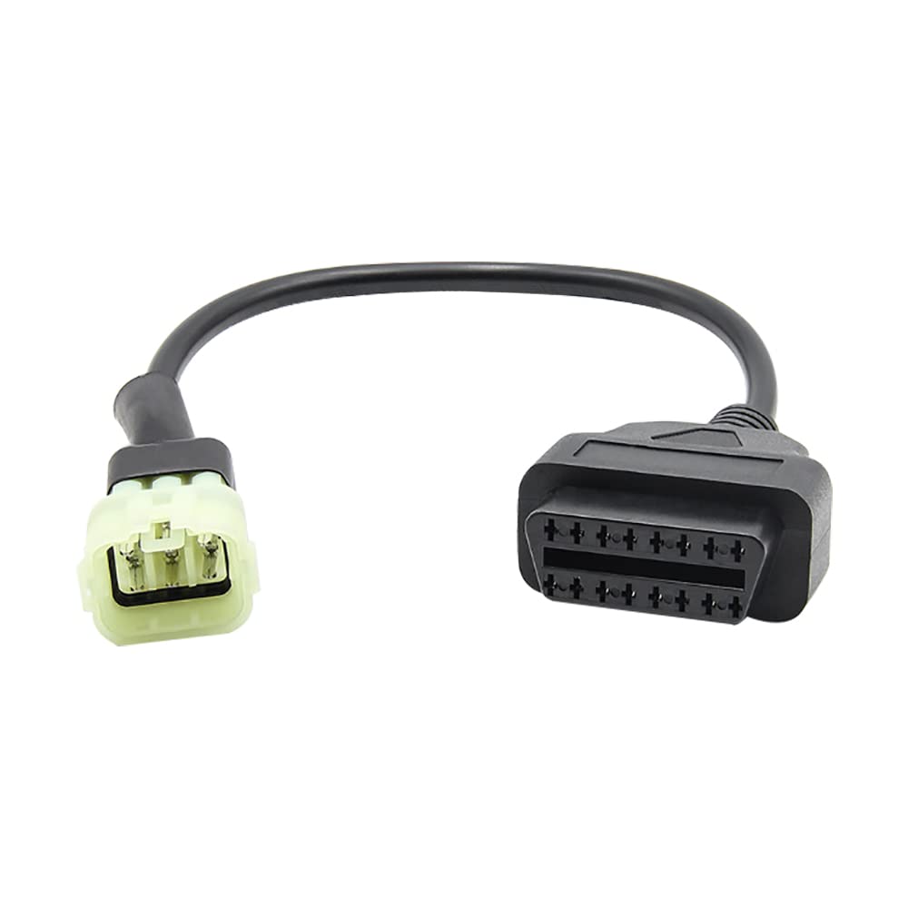 Riloer Cable adaptador 6 pines en 16 pines para motocicleta KTM de 6 pines, motocicleta OBD 6 Pin adaptador Cable