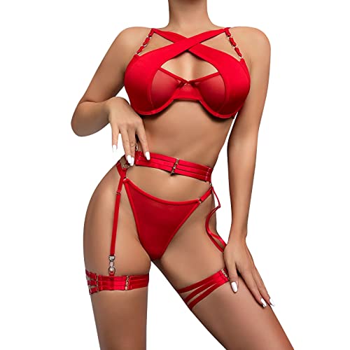 Costume sexy d'artisanat lourd ensemble trois pièces cadeau idéal femme