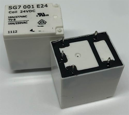 Relé de 24V 16A KmoNo SG7 001 E24 para placas electrónicas de 5 pines