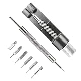 RANBOS Watch Link Removal kit, Watch Band Adjust and Pin Remover for Sizing Metal Bracelets, Professional Watch Repair Kit with Extra Replacement(Gray)