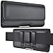 De-Bin iPhone 11 Pro Max, iPhone Xs Max 7 Plus 8 Plus 6s Plus Holster, Leather Belt Case with Clip Cell Phone Pouch Belt Holder for iPhone 11 Pro Max (Fits Phone w/Otterbox Lifeproof Battery Case on)