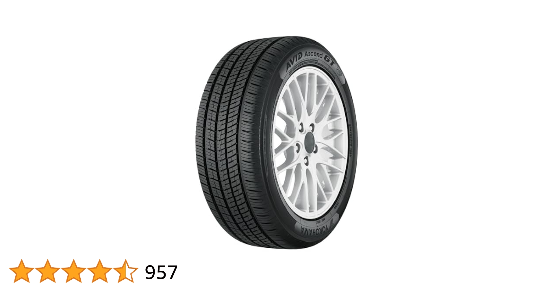 Amazon.com: Yokohama Avid Ascend GT 245/40R19 94V Passenger
