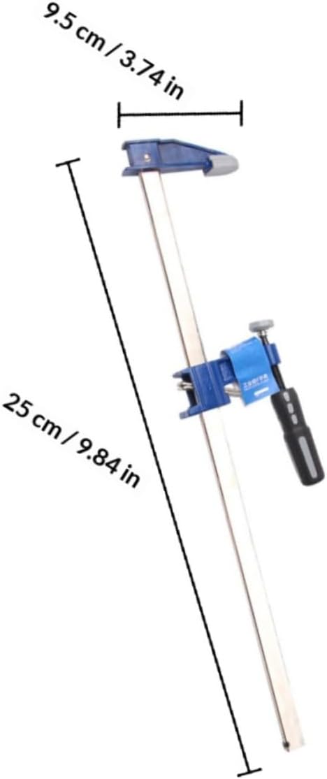 DOITOOL 6-inch Blue F Clamp Heavy-duty Carpenter Bar Clamp Woodworking Tool Quick-release for Woodworking and Carpentry