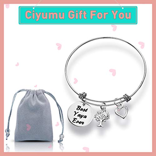 Grandma Bracelet Mothers Day Gift Bangle Bracelet Gift For Grandmother Nana Gigi Oma Grammy Mimi Yaya Christmas Birthday Thanksgiving Gift Bracelet Great Grandma Gift With Family Tree Jewelry #TOP6