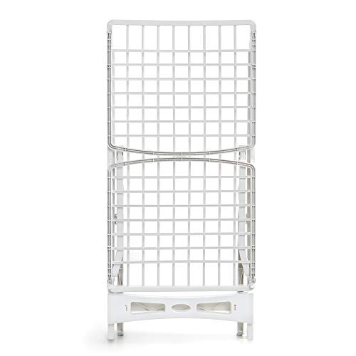 Rayen | Wäscheständer mit Anti-Rutsch-System und Beinarretierung | XXL-Riegel | Garderobe für drinnen und draußen mit 20 m Verlegefläche | Wäscheständer aus Harz, Weiß