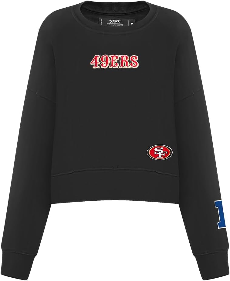 Pro Standard Womens NFL Wingspan Brushed Back French Terry Crewneck Sweatshirt - Image 2