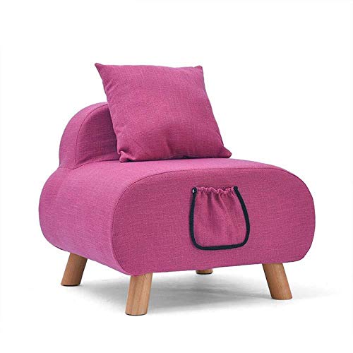 XZKHL Kid's Chair, Baby Chair - Soft, Kids Sofa Chair With Storage Pocket，56×53×50CM, Seat Height 33CM,Red