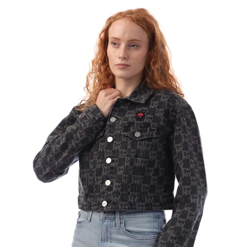DKNY Women's Denim Jacket in Grey