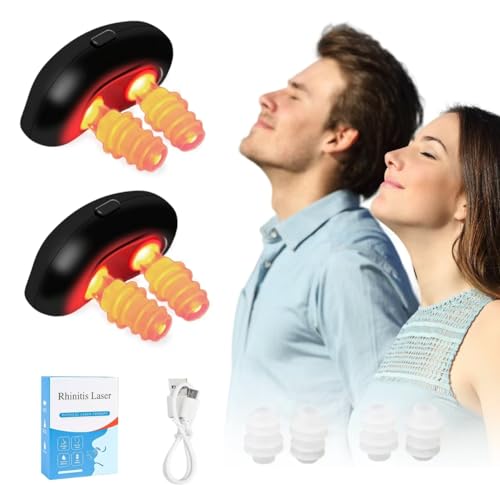 Red Light Nasal Therapy Device,Portable Red Light Nasal Therapy Instrument, Physiotherapy Nasal Soothing Device,Red Light Nasal Therapy for Nose Nasal Clearing Device (g)
