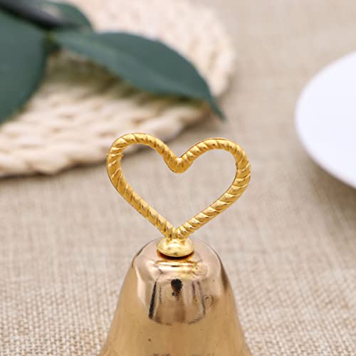 Porte-numéros de table mariage clochette et support menu de restaurant - 4