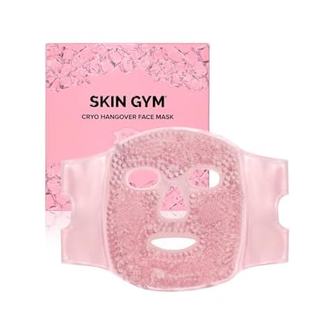 SKIN GYM Cryo Chill Ice Face Mask with Ice Beads - Ice Mask For Face with Custom Straps for Advanced Cold Therapy, Face Ice Pack for Dark Circles & Face Depuffer, Facial Care Spa Gifts for Women Cover