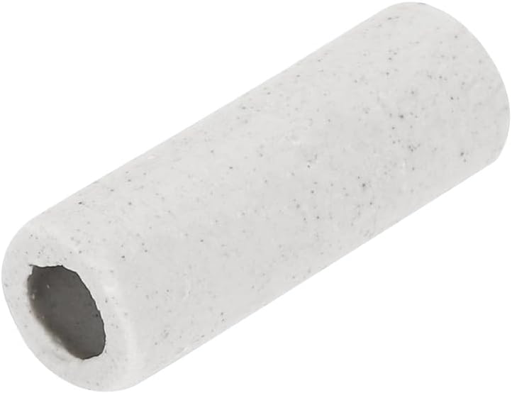 MECCANIXITY Ceramic Tube Insulated Electronic Wire Bundle Protection Heat Insulation Tube 0.27x0.39x1.2", Pack of 30