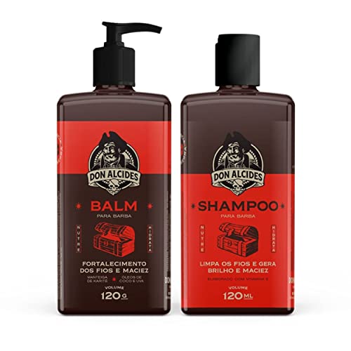 Kit Balm E Shampoo Para Barba - Barba Negra - Don Alcides