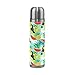 Simpatico Uccello Tucano Cactus Borraccia Termica Bottiglia Acqua Termos 500ML Bottiglie Acciaio Inox Doppia Parete Portatile Isolato Vuoto per Scuola Sport