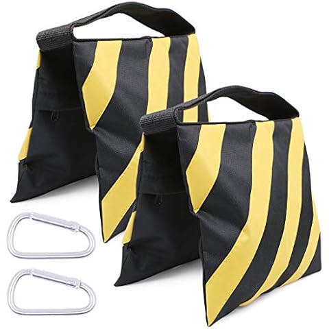2 Pcs Sand Bags for Photography Video Equipment, Heavy Duty Empty Sandbag Weight Bags for Photo Video Studio Stand, Light Stand Tripod Cover