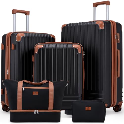 5-Piece Expandable ABS Luggage
