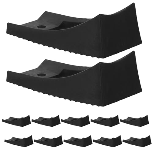 OSOLADY 12pcs Sled Base Chair Anti-Tilt Floor Protectors - Furniture Anti Tip Leg Pads for 4cm Wide Pipe - Office Chair Non Slip Foot Pads for Hardwood Floors