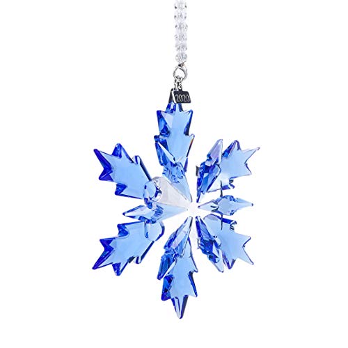 TITISKIN 2021 Snow and Ice Elf Pendant, Crystal Christmas Ornaments (Blue)