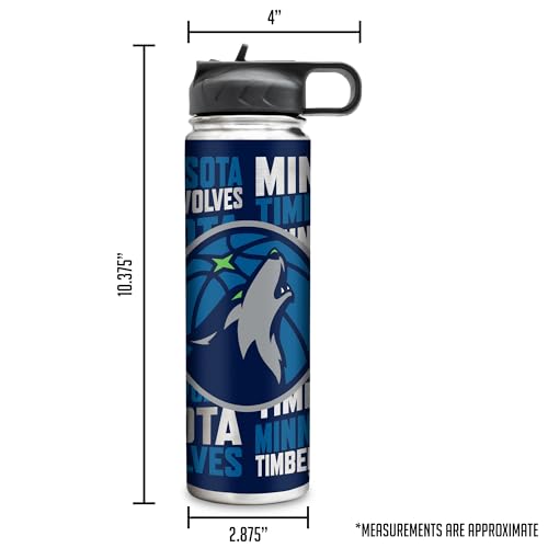 Rico Industries NBA Basketball Minnesota Timberwolves 22oz Stainless Steel Tumbler with Lid - Great For Coffee, Tea, Water or Cocktails by Rico Industries - Image 7
