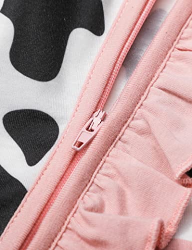 Newborn Girl Clothes Newborn Baby Girl Clothes Long Sleeve Onesies For Baby Girl Cows Printed Baby Clothes For Girls #TOP6