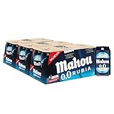 Mahou 0,0 Rubia, Cerveza Sin Alcohol Dorada Lager, Pack de 24 Latas x 33 cl