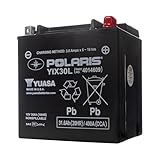 Polaris 12V 30Ah Sealed Rechargeable AGM Battery for Specific Sportsman, Scrambler, ACE, RANGER, RZR, Snowmobile, Slingshot Models, YIX30L, 400A CCA, Spill Proof, Maintenance Free - 4014609