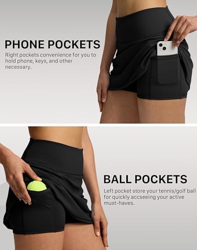 Soothfeel 14.5" Skort Skirts for Women with Shorts & 2 Pockets Tennis Skirt view 6