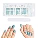 JOYFUL DAYS | 20 Tiras de Uñas | Pegatinas de Uñas Decorativas | Nail Polish Strips | No Tóxico | DIY Arte de Uñas Stickers | Incluye Lima de Uñas (Esmeralda y Puntos de Plata)