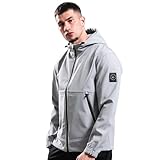 Marshall Artist Prova Softshelljacke Monument Grey mit Kapuze mit Reißverschluss vorne...
