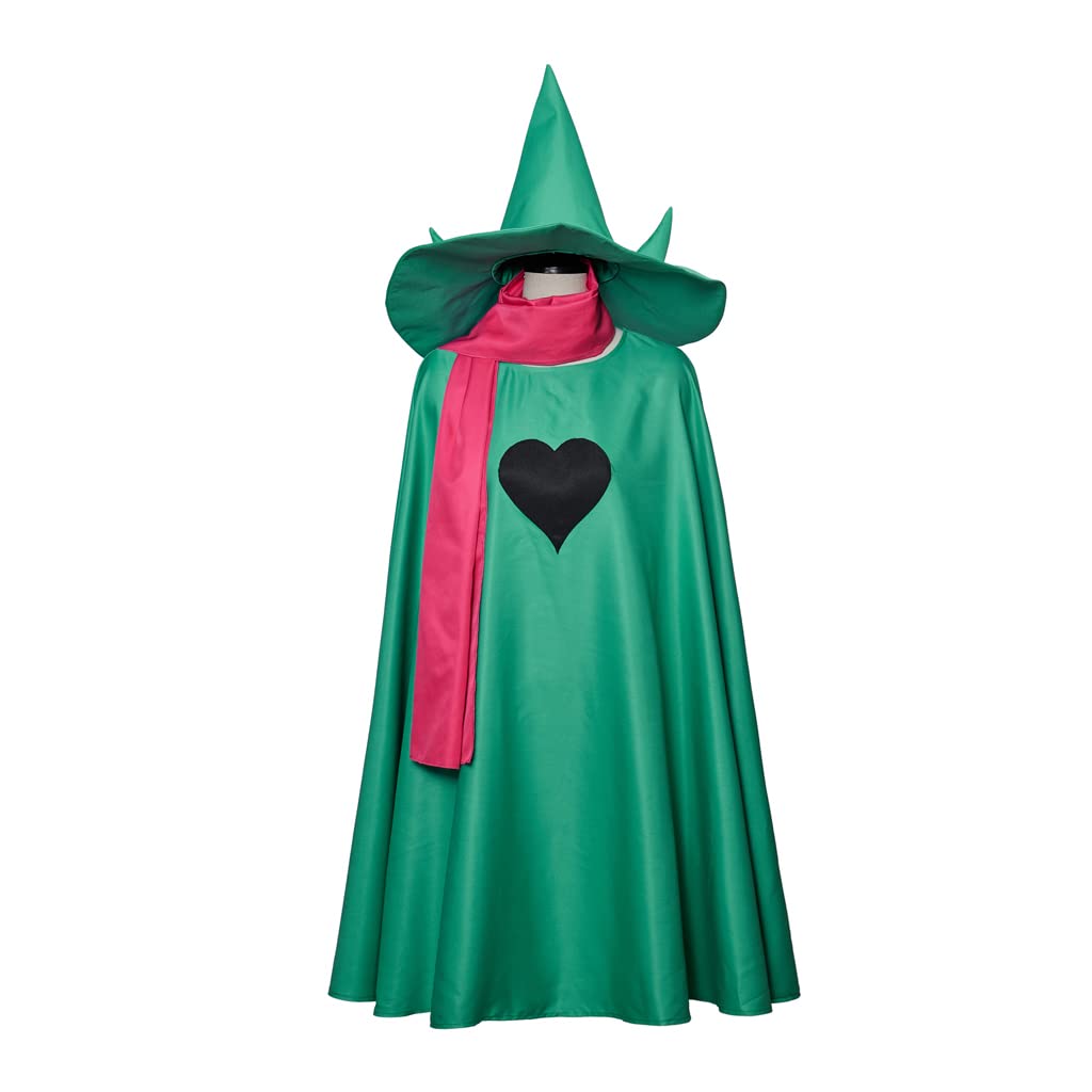 MelangCos Game Cosplay Ralsei Cloak Ralsei Cape with Scarf and Hat Halloween Christmas Costume