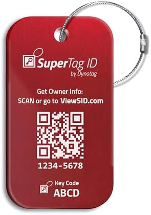 Dynotag® Sentry Series Solid Metal Web Enabled Smart Luggage Tag ...