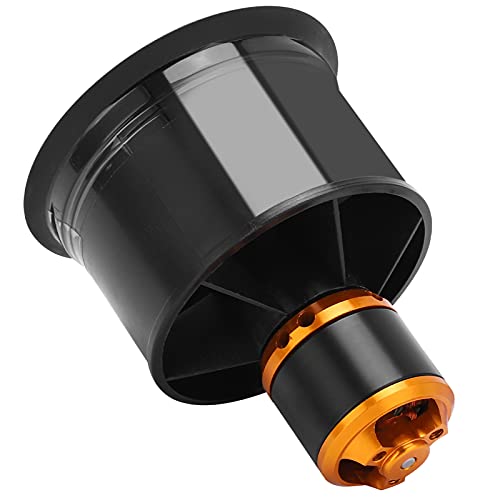 Dilwe 12-Blades-Lüfter für RC-Flugzeug, 5000 KV-freier Motor, Aluminiumlegierungsbau, Schwarz, Geeignet für Enthusiasten Geeignet (CW)