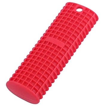 ELECTROPRIME Silicone Cast Iron Skillet Handle Cover - Red T1Y7