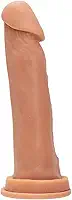 Pênis De Borracha Realístico Prótese de Silicone Dildo Consolo Capa Peniana Brinquedo Adulto Feminino Masculino Penis Macio Grande (TAMANHO BEGE 20X4,0)