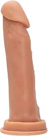 Pênis De Borracha Realístico Prótese de Silicone Dildo Consolo Capa Peniana Brinquedo Adulto Feminino Masculino Penis Macio Grande (TAMANHO BEGE 20X4,0)