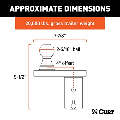 Curt 60602 Offset Gooseneck Hitch Ball by CURT - Image 2