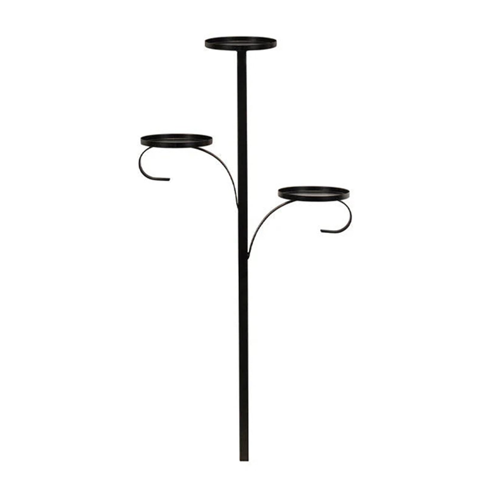 NVOQILIN Holders Tree Toppers Decorative Black Candelabra for Christmas Tree 3 Toppers Decoration Black