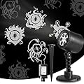 NOWSTO LED Halloween Decoration, Ghost Rotating Projector Yard Stake Lights, Indoor Outdoor Landscape Night Light for Home Thealter, Ceiling, Room, Patio, Garden, Halloween, Bedroom Decor