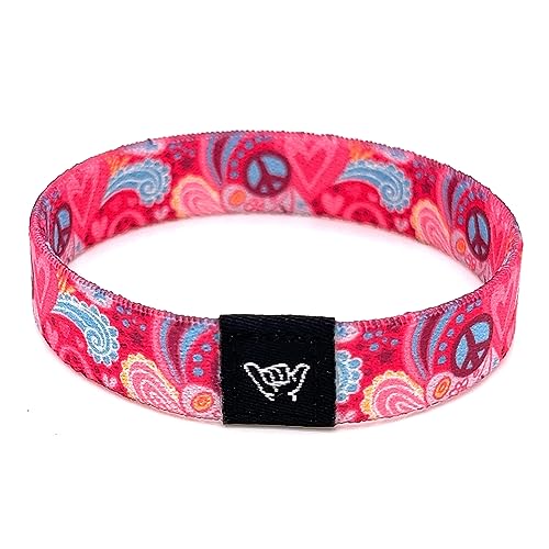 Hang Loose Bands - Coastal Surfer Beach Bracelet for Men Women & Teens - Comfy Summer - Boho Reversible Wristband - Hippie Chick | Medium: 7.5 (for large wrists)