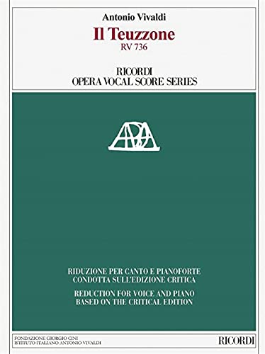 Il Teuzzone, RV 736: Critical Edition Vocal Score
