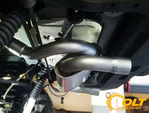 Northeastern Exhaust | Stainless Steel Direct Fit Axle-Back Rear Exhaust Muffler Compatible for Jeep Wrangler 2007-2017 3.8L 3.6L | Free Clamp Included | Automotive Replacement Part