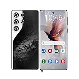 Smartphone S26 Ultra Sbloccati, 16 GB RAM 1 TB ROM, Fotocamera AI Da 72 MP 108 MP, 8000 MAh, Doppia SIM, 5G/4G, Android 14, Wi-Fi/GPS, Riconoscimento Facciale E Impronta Digitale,Black-7.3 Inch