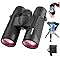 12x42 High Definition Binoculars for Adults with Phone Adapter and Tripod- Super Bright Binoculars with Large View-...