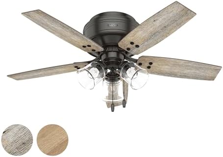 Hunter Fan 44 Inch Noble Bronze Indoor Ceiling fan with LED Light and