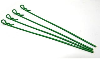 X Spede AC01N05 Green bent Body Clips 105mm long 1.2mm wire (10)