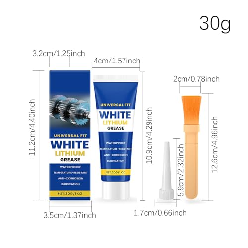 White Lithium Grease for Car | High-Temperature Resistance Vehicle Lube | Garage Door Hinge Lubricant - for Car Owners Automotive Enthusiasts Garage Technicians Fleet Maintenance Auto Restorers Metal - Thumbnail 6
